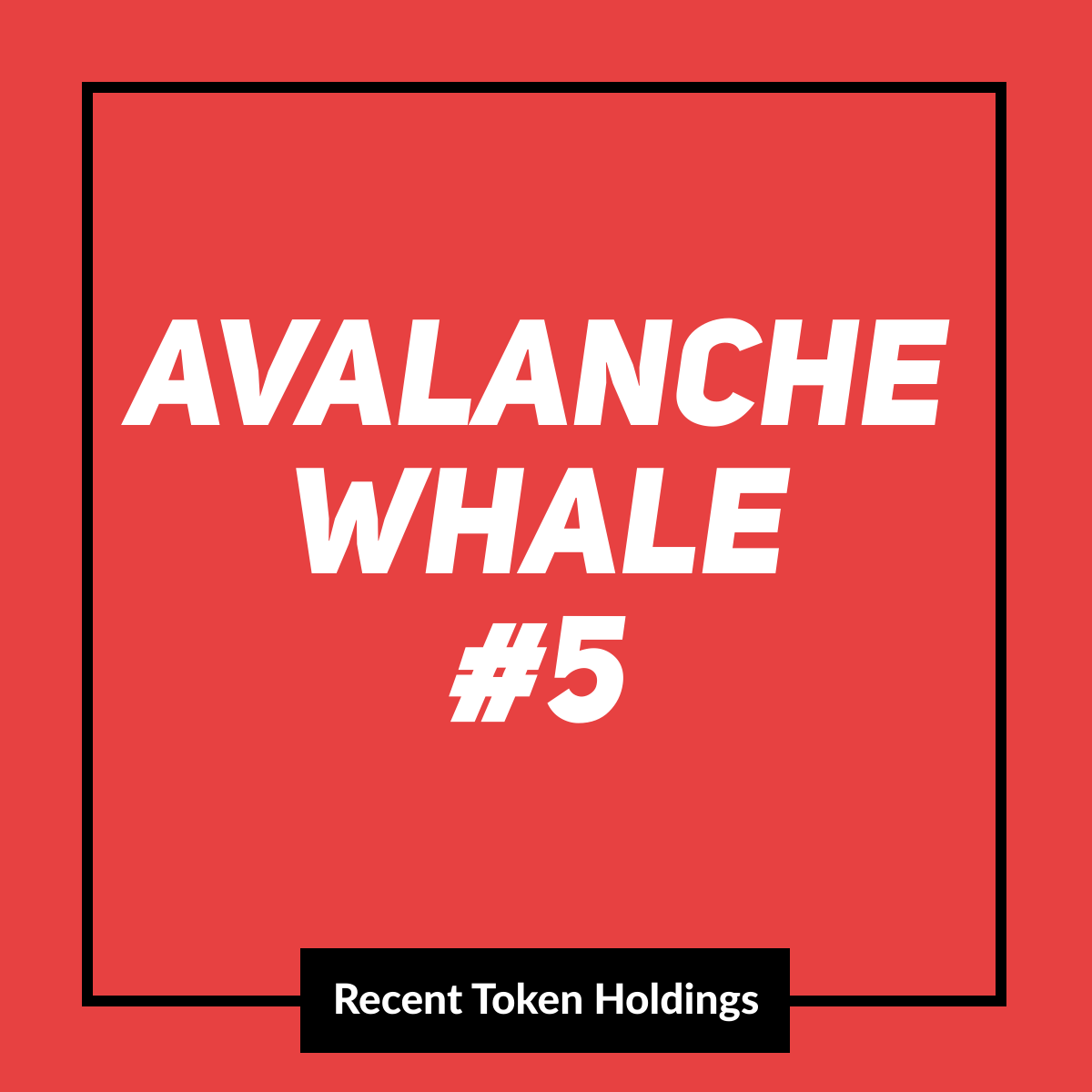 Avalanche Whale #5