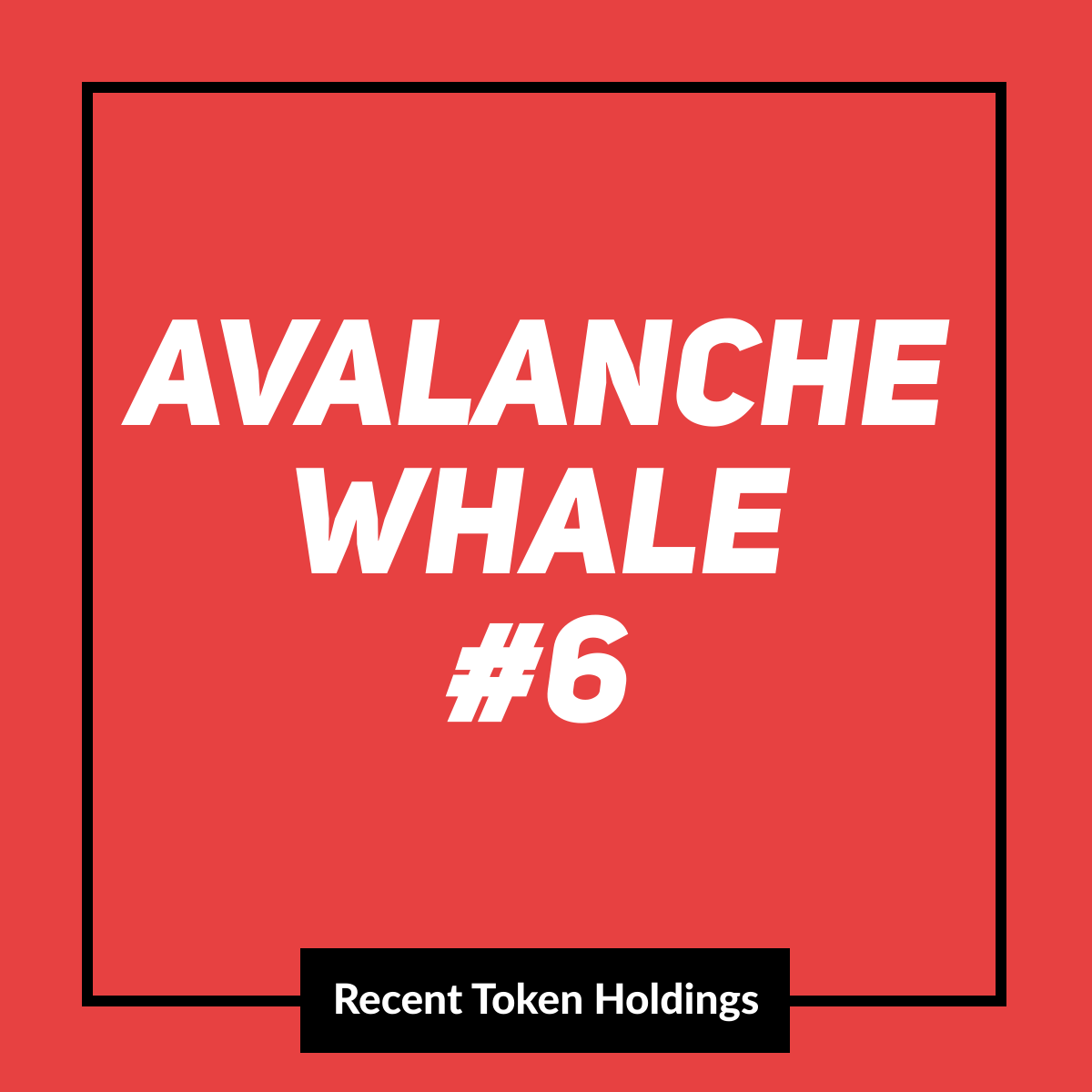 Avalanche Whale #6