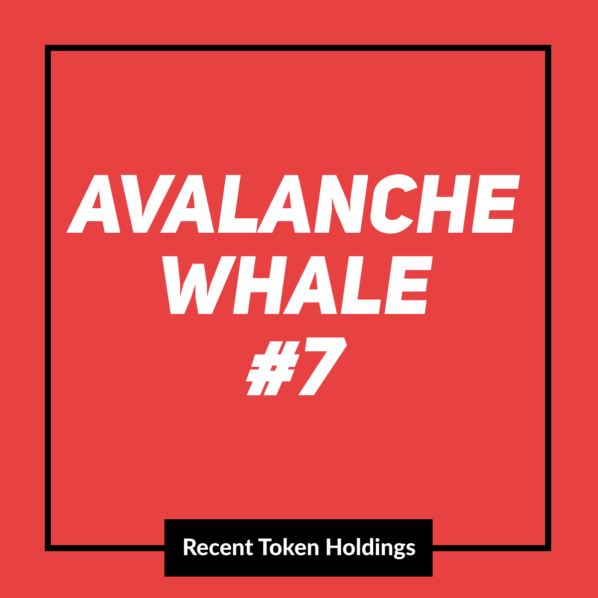 Avalanche Whale #7